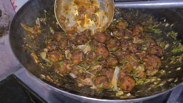 'Making Dry Manchurian at home | Chinese Foods #Shorts'