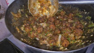 'Making Dry Manchurian at home | Chinese Foods #Shorts'