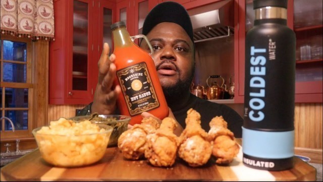 'Fried Chicken Collards And Macaroni&Cheese+Moonshine Inspired HotSauce Taste Test'