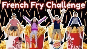 'French Fry Challenge w/ TABASCO HOT SAUCE PRANK!! | (Blind-Folded Taste Test!) | RaD KiDs TV  |'