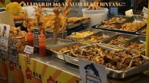 'Malaysian Street Food | Fried Durian, Putu Bambu & Dimsum | Jalan Alor Bukit Bintang Malaysia'