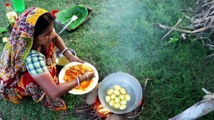 'Bangali Recipe Potato & Egg Charchari | Village Traditional Recipes | Village Food'