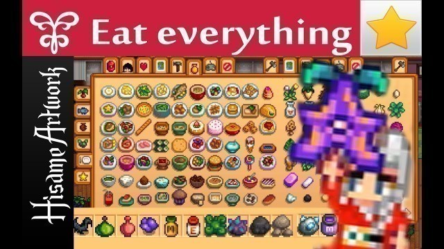 'Eat Everything - part 1-  Vanilla no extra content mods Stardew Valley food'