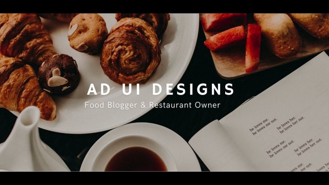 'Food Blogger And Restaurant Website Design.'