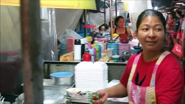 'Thai Street Food BBQ Pork - Street Market Food Thailand'