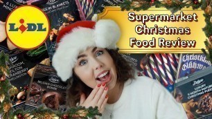 'I Tried Eating SUPERMARKET CHRISTMAS Food For 24 Hours | LIDL Wow | UK 2019'