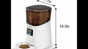 'NPET Cordless Pet Feeder, Dog Food Dispenser Automatic, Automatic Cat Feeder for Small Animals'