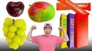 'Fruit Jelly Food Mukbang  다양한 과일 젤리 먹방 Blueberry Mango Grape  jelly JJAEMI째미 (Eating Show)'