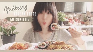 'Mukbang Korean Foods | Mitsukittie'