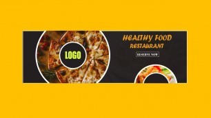 'Web Banner Design in Photoshop - Food Web Banner'