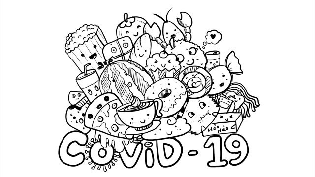 'How I Doodle about Covid-19 - My foods reserve | Doodle Art For Beginners'