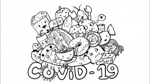 'How I Doodle about Covid-19 - My foods reserve | Doodle Art For Beginners'