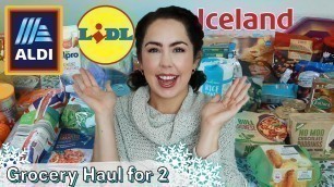 'HUGE GROCERY HAUL & MEAL PLAN December 2019 | Aldi UK Food Haul | What I Eat At CHRISTMAS!'