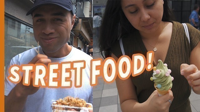 'NZ COUPLE try TASTY STREET FOOD of OSAKA + NEW Sony a6400 Camera 