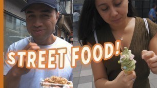 'NZ COUPLE try TASTY STREET FOOD of OSAKA + NEW Sony a6400 Camera 