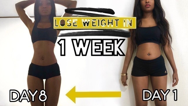 'HOW I LOST 15 POUNDS IN ONE WEEK | Lose weight fast Diet Journey'