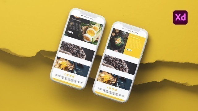 'Food UI/UX design in Adobe Xd 2021'