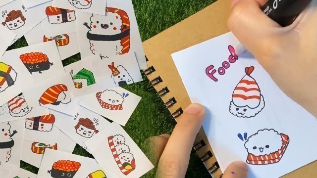 'Cách Vẽ Stiker Đồ Ăn Đơn Giản - Fast Food Doodles - Doodle Art'