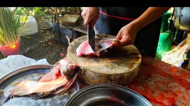 'Fish Fried Spicy Salad with Herbs Spicy Fried Fish Salad - ThaiStreetFood l Dee Delicious'