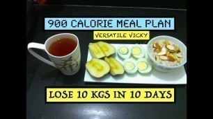 'HOW TO LOSE WEIGHT FAST 10Kg in 10 Days | 900 Calorie Egg Diet By Versatile Vicky'