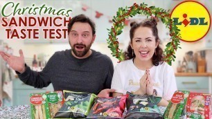 'LIDL FESTIVE SANDWICH TASTE TEST | CHRISTMAS 2020'