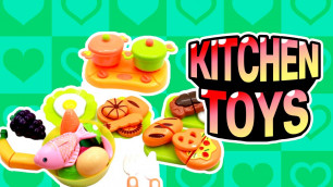 'Pretend Play Food Toys Kitchen Set | Cutting Food Toys | Learning Food Words 키친 장난감 キッチンおもちゃ'