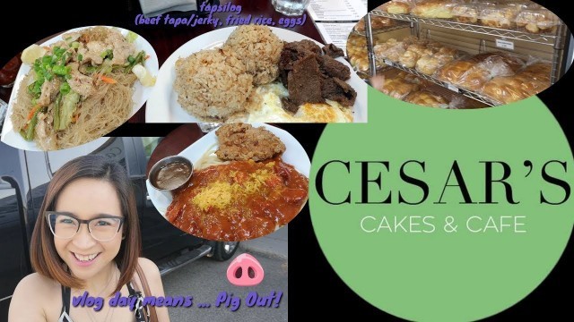 'Food coma at Cesar\'s Cakes and Cafe #CesarsCakes&Cafe'