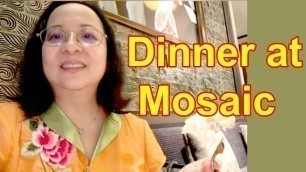 'Seafood Buffet Dinner at Mosaic Restaurant, Mandarin Oriental Hotel, Kuala Lumpur.'