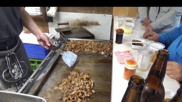 'Japanese Street Food 2nd - Grilled Hormones in Nishinari Osaka Japan'