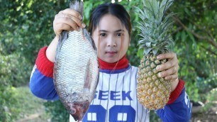 'Awesome Cooking Fish With Pineapple Delicious Recipe - Cook Fish Recipes - Village Food Factory'