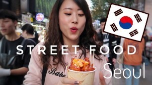 'Korean Street Food Tour! // Myeong-dong Seoul'