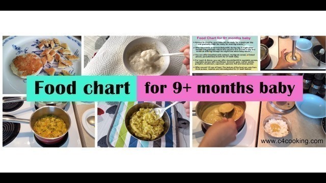 '9 months baby food recipes - Food chart for 9+ months baby (with Recipes & tips) 9months babyfood'