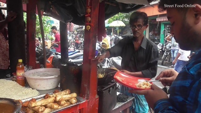 'Chow Mein with Chili Chicken | Khidirpur Kolkata Street Food'