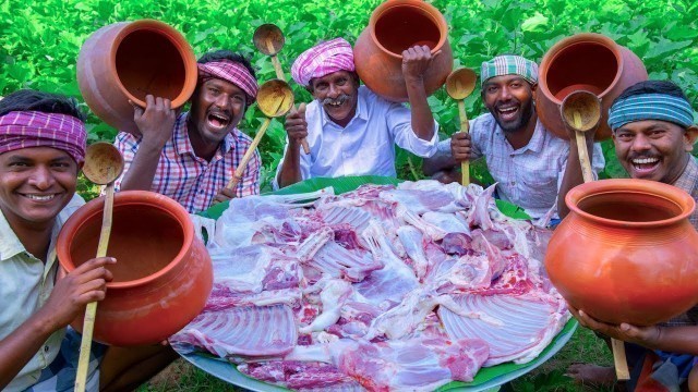 'CLAY POT MUTTON CURRY | Traditional Mutton Recipe Cooking in Village | Mud Pot Mutton Recipes'