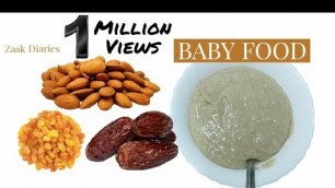 'Baby Food | Weight Gain & Brain Development Dates Badam Poha Mix | For 1 Year+ Babies | Zaak Diaries'