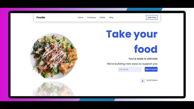 'Food Web Design | HTML CSS | Praveen kumar'