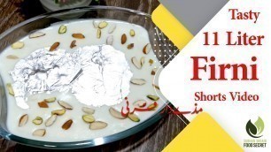 'YouTube Shorts || Shorts Video || 11 Liter Firni Recipe By Subhan Shoaib Food Secrets'