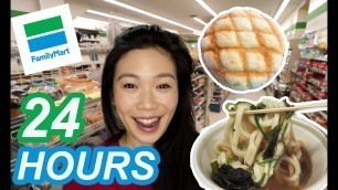 'EATING at JAPANESE CONVENIENCE STORES  in OSAKA for 24 HOURS! (Breakfast, Lunch AND Dinner)'