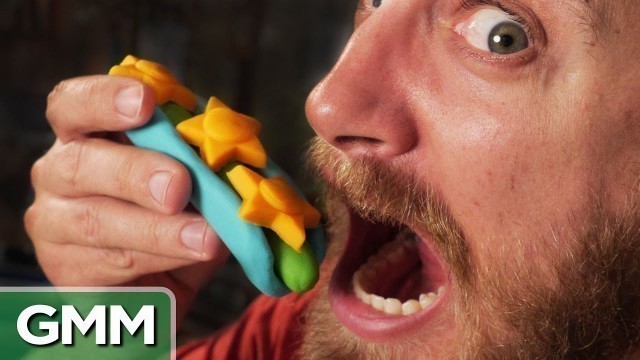 'Making Real Food w/ Play-Doh Toys'