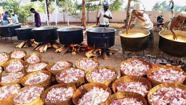 'Cooking 500KG MUTTON BIRYANI For 3000 Peoples | WORLD FAMOUS AMBUR MUTTON BIRYANI'