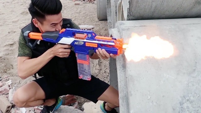 'NERF GUN WAR Food Battle 5 - Nerf War Brothers | NSD You Films'