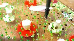 'Inject Food Coloring Into Gelatin To Create Forest Scenes'