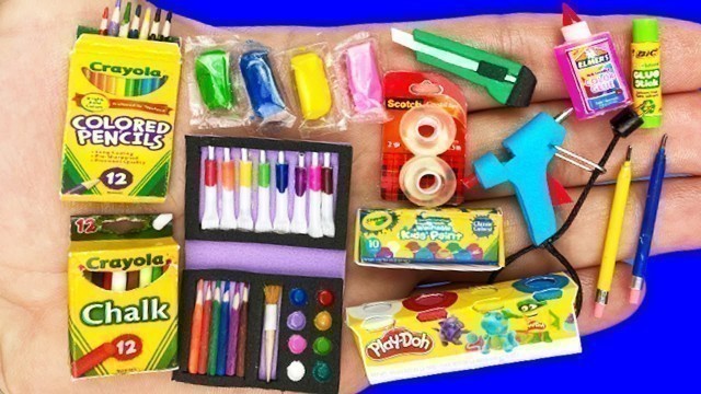 '26 DIY MINIATURE SCHOOL SUPPLIES COLLECTION REALISTIC HACKS AND CRAFTS FOR BARBIE DOLLHOUSE !!!'