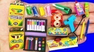 '26 DIY MINIATURE SCHOOL SUPPLIES COLLECTION REALISTIC HACKS AND CRAFTS FOR BARBIE DOLLHOUSE !!!'