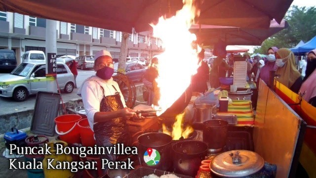 'Pasar Malam Kuala Kangsar, Puncak Bougainvillea | Night Market | Malaysian Street food'