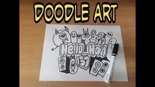 '#grafiti #doodleart #gamar Doodle art simpel (hello han137)'