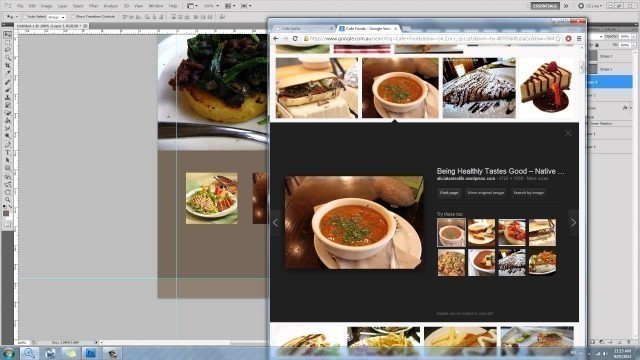 'Web Design - Cafe Sofia - \"Food\" Page'