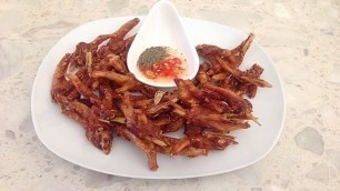 'Fried Chicken Feet with Fish Sauce - Chan Ga Chien Nuoc Mam'