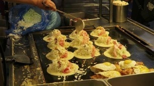 'Okonomiyaki  | Myeongdong | Street Food South Korea | Seoul'