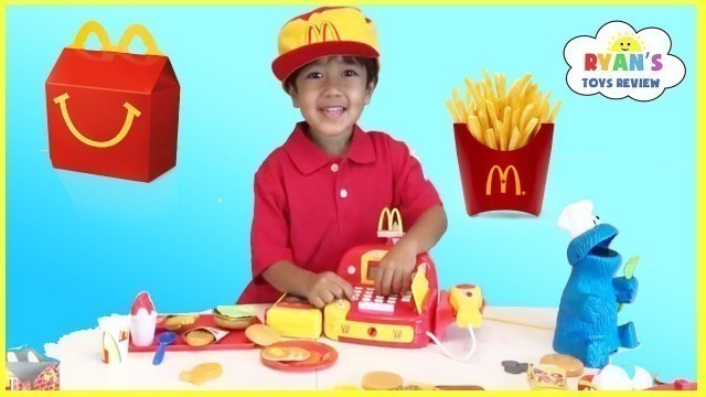 'McDonald\'s Happy Meal Toy Pretend Play Food! Cash Register Hamburger Maker French Fries Shake'